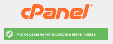 cPanel : terminé