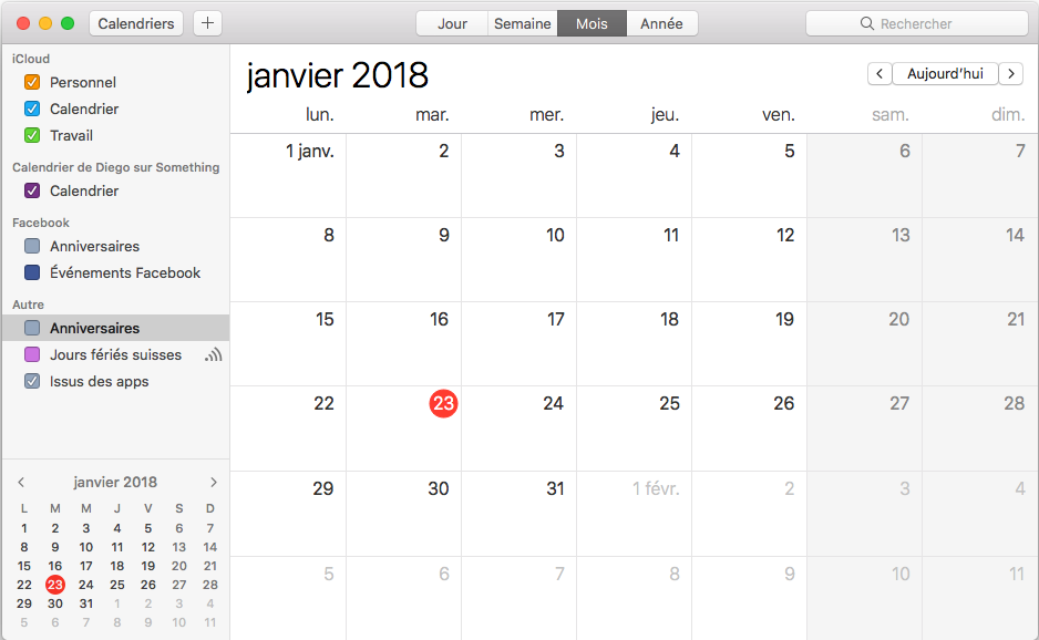 Configuration CalDav pour MacOSX