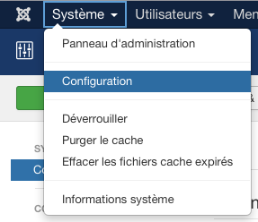 Joomla : configuration