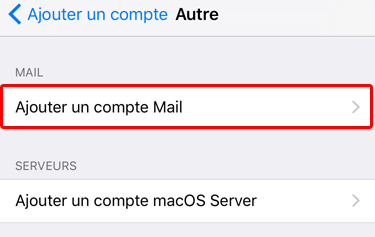 Accédez à un compte e-mail sous iOS / iPhone