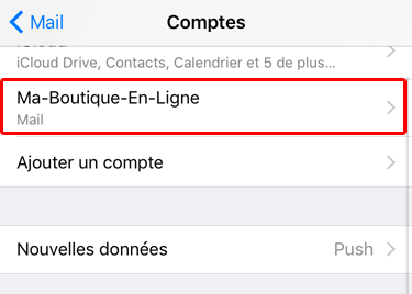 Accédez à un compte e-mail sous iOS / iPhone