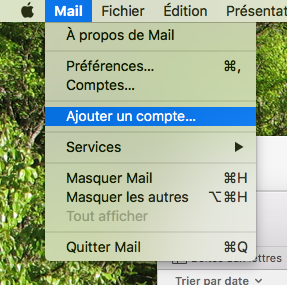 Créer un compte e-mail sous Mac OS X
