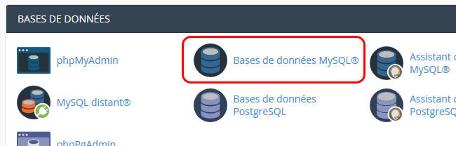 Créer une base de données, BDD, DB